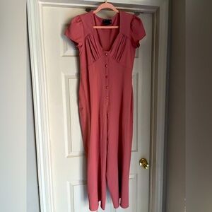 Pink/coral ASOS women’s jumpsuit. Size 6 (M).
